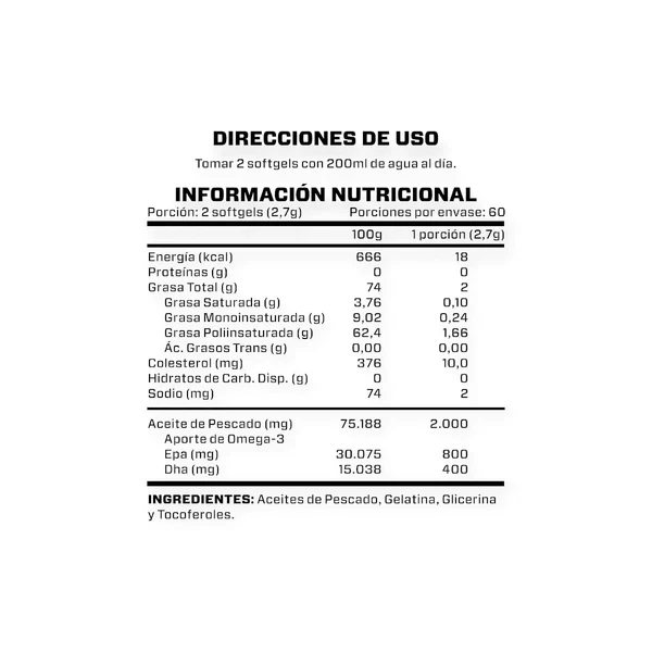Omega 3 120 caps blandas Brihalabs - Imagen 3