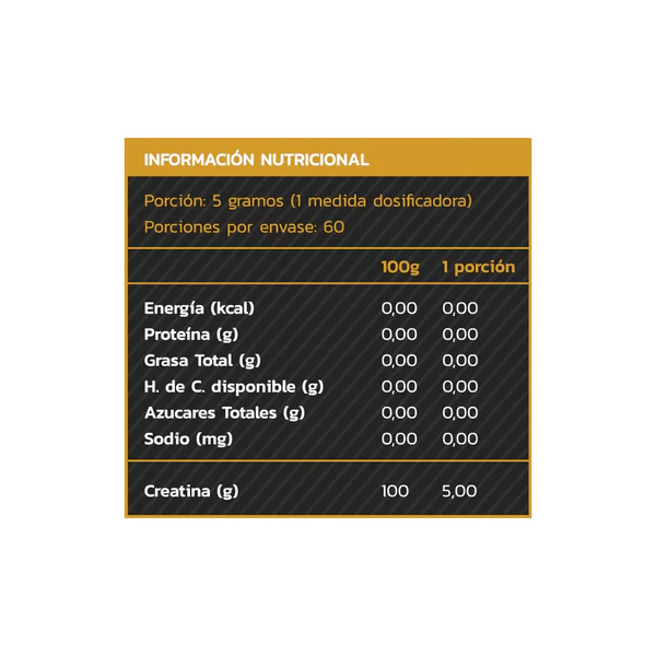 Creatina monohidrato micronizado sin sabor Zein 300g - Imagen 2